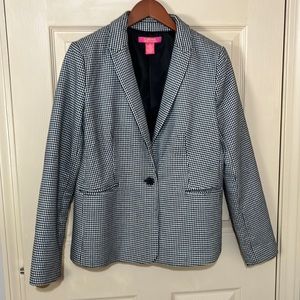 LAST CHANCE CLEARANCE! Catherine Malandrino B&w Houndstooth Blazer, sz 8